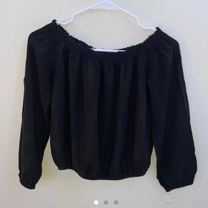 Black Off the Shoulder Top